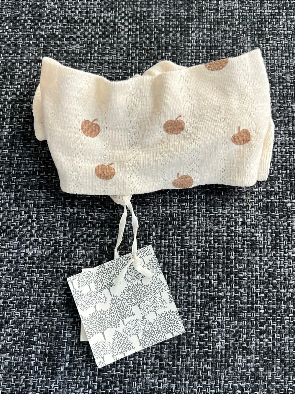 NWT Kate Quinn Baby’s Organic Cotton Bow Headband Size Large (12-24 Months)